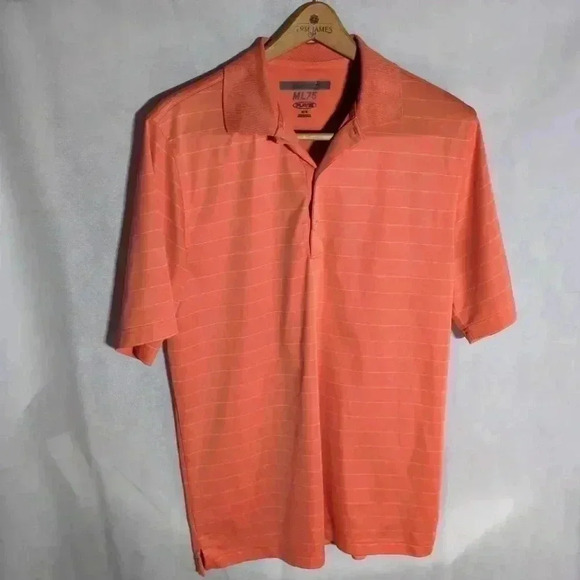 Men's Greg Norman golf Polo Shirt Salmon color ML75 sz M - Picture 1 of 5